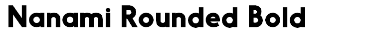 Nanami Rounded Bold