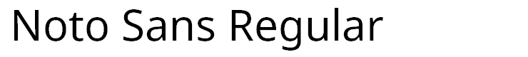 Noto Sans Regular