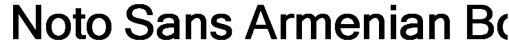 Noto Sans Armenian Bold