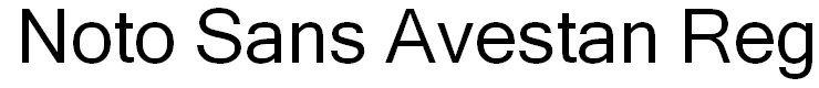 Noto Sans Avestan Regular