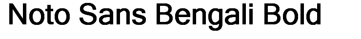 Noto Sans Bengali Bold