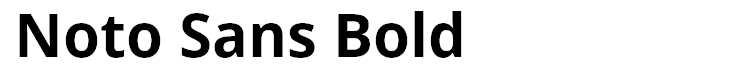 Noto Sans Bold