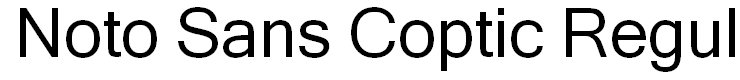 Noto Sans Coptic Regular