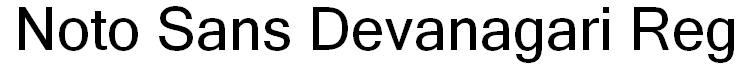 Noto Sans Devanagari Regular