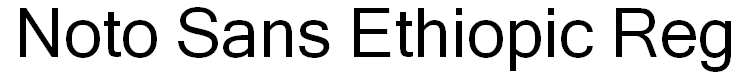 Noto Sans Ethiopic Regular