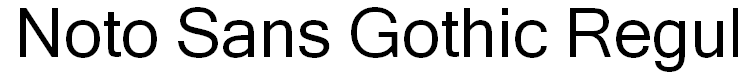 Noto Sans Gothic Regular