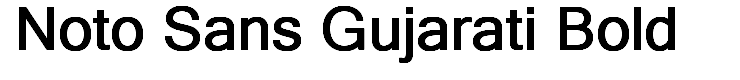 Noto Sans Gujarati Bold