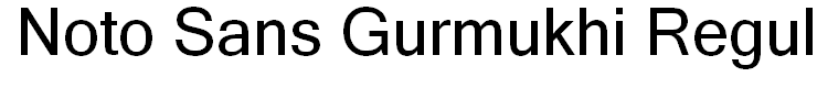 Noto Sans Gurmukhi Regular