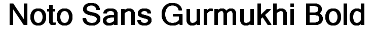 Noto Sans Gurmukhi Bold