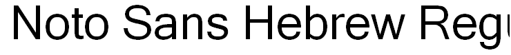 Noto Sans Hebrew Regular