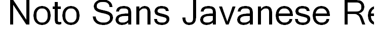 Noto Sans Javanese Regular