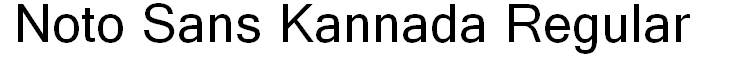 Noto Sans Kannada Regular