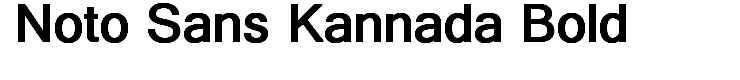 Noto Sans Kannada Bold