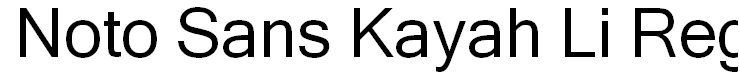 Noto Sans Kayah Li Regular