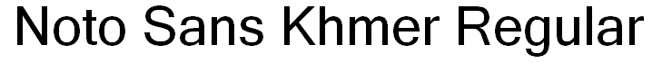 Noto Sans Khmer Regular