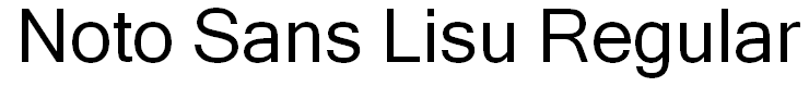 Noto Sans Lisu Regular