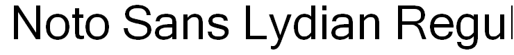 Noto Sans Lydian Regular