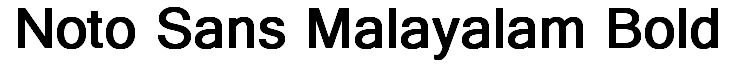 Noto Sans Malayalam Bold
