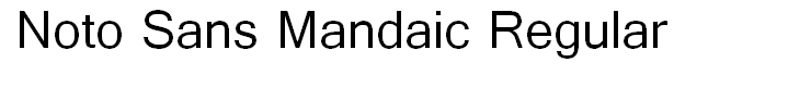 Noto Sans Mandaic Regular