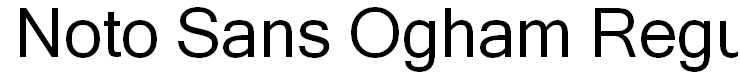 Noto Sans Ogham Regular
