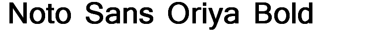 Noto Sans Oriya Bold