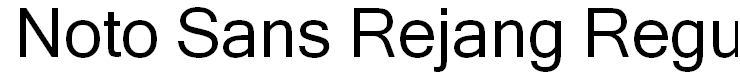 Noto Sans Rejang Regular
