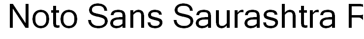 Noto Sans Saurashtra Regular