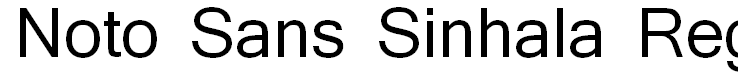 Noto Sans Sinhala Regular