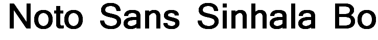 Noto Sans Sinhala Bold