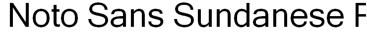 Noto Sans Sundanese Regular