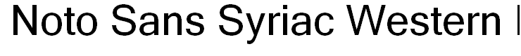 Noto Sans Syriac Western Regular