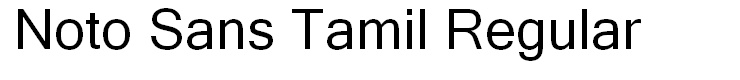Noto Sans Tamil Regular