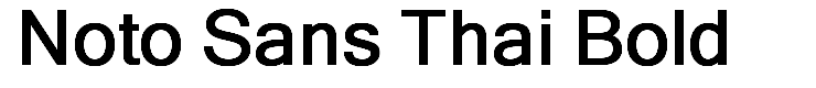 Noto Sans Thai Bold