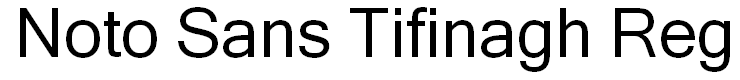 Noto Sans Tifinagh Regular