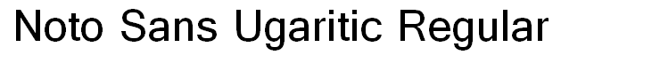 Noto Sans Ugaritic Regular