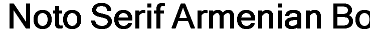 Noto Serif Armenian Bold