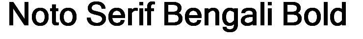 Noto Serif Bengali Bold