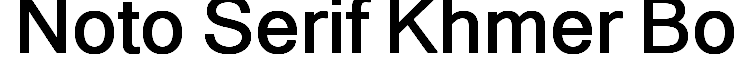 Noto Serif Khmer Bold
