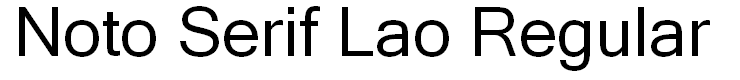 Noto Serif Lao Regular
