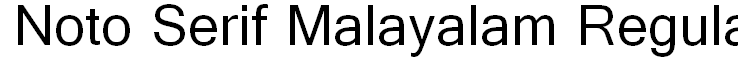 Noto Serif Malayalam Regular
