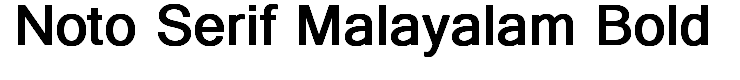 Noto Serif Malayalam Bold