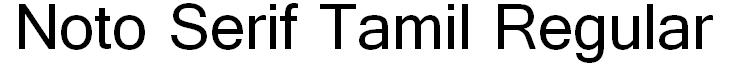 Noto Serif Tamil Regular