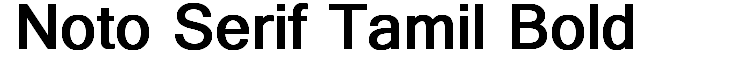 Noto Serif Tamil Bold