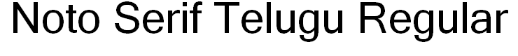 Noto Serif Telugu Regular