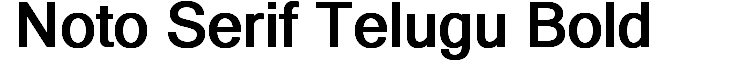 Noto Serif Telugu Bold