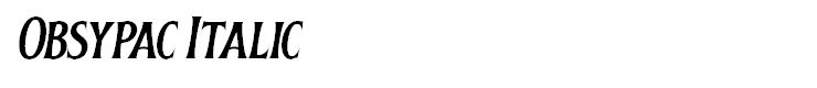 Obsypac Italic