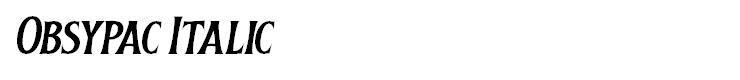 Obsypac Italic