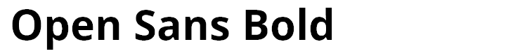 Open Sans Bold