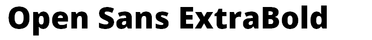 Open Sans ExtraBold