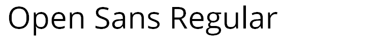Open Sans Regular